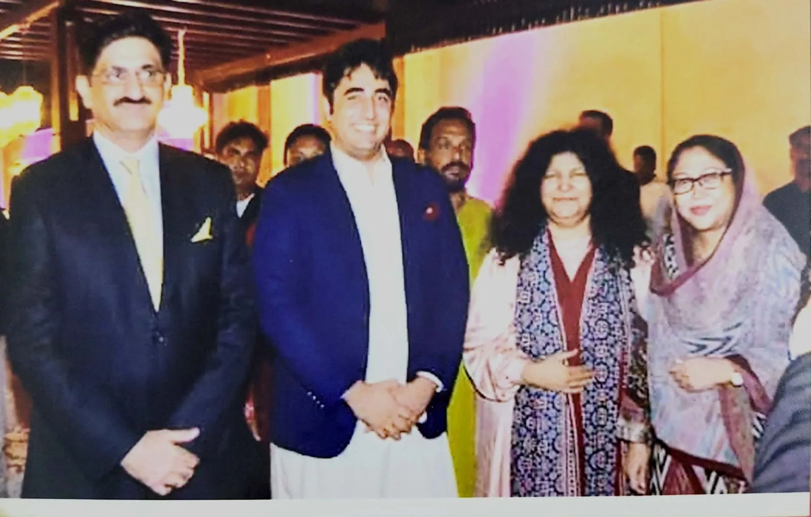 Abida Parveen with Bilawal Bhutto Zardari and Murad Ali Shah